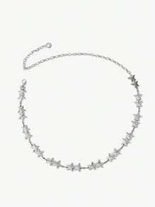 SHEIN ICON Cadena para la cintura con estrellas de metal hecha a mano de moda