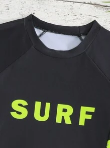 SHEIN 青少年男孩泳衣、泳裤和上衣套装 - 彩色 - 查看 5