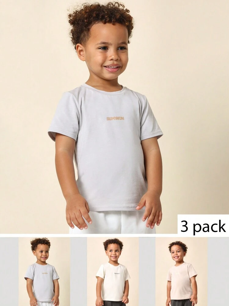 Cotton Blend School Uniform T-Shirt 3-Pack