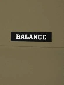 Manfinity Homme 2pcs/Set Men's Casual Letter Print Short Sleeve T-Shirt And Drawstring Pants, Summer Outfit - Army Green - View 7