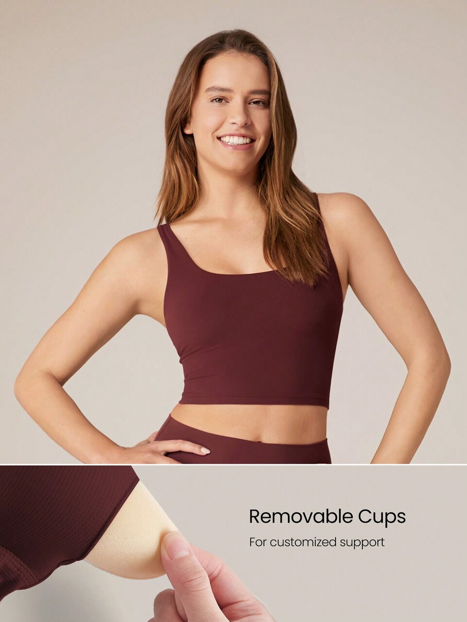 FeatherFit™ Twist Back Longline Sports Bra
