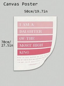 1 件圣经经文海报、基督教肯定墙艺术、励志文字艺术印刷品、励志宗教帆布印刷品、基于信仰的引文墙饰、精神海报、绘画、艺术品、绘画、家居装饰、房间美学、海报、送给朋友的礼物、适用于客厅、卧室、浴室、咖啡厅