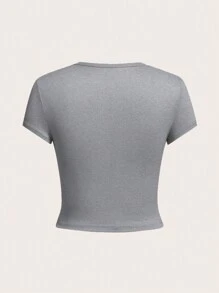 SHEIN EZwear 4 件套女士休闲圆领短袖修身 T 恤，适合夏季 - 彩色 - 查看 7