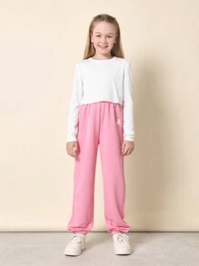 SUMWON Comfortable Youth Athletic Jogger Sweatpants 3-Pack Set, City Graphics Collection Elastic Cuff Pants For School Sports Wear Athleisure - Multicolor - View 3