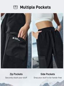 In My Nature Women Casual Versatile Drawstring Waist Outdoor Sweatpants