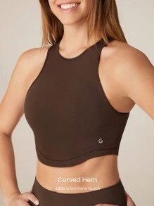 GLOWMODE FeatherFit™ Curve Hem Bra Tank Top Low Impact Yoga Daily