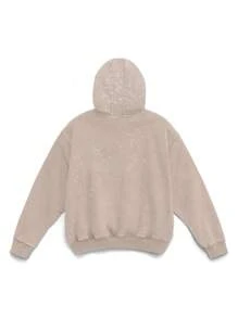 NEON BLANC Men's Street Style Knitted Salt Distressed Rhinestones Long Sleeve Hoodie, For Fall Winter - Camel - View 2