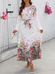 EMERY ROSE Women Long Dress, Simple & Fashionable Casual Everyday Wear