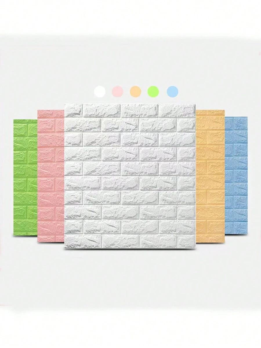 Decor de tapet la modă cu textura de perete imitată