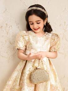 Young Girl Casual Simple Fashion Short Sleeve T-Shirt Dress, Everyday Wear