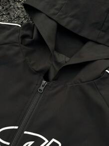 Manfinity EMRG Men's Casual Daily Wear Simple Fashion Jacket - Black - View 4