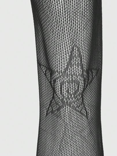 Goth 1 Paio Di Collant Neri A Rete Con Disegno Di Pentagramma E Cerchi Scuri Per Donna, Adatti Per Tutte Le Stagioni