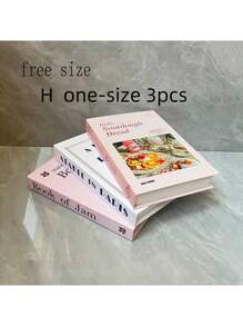 SHEIN 3 件可折叠假书，简单装饰书，家居装饰道具 - 彩色 - 查看 11