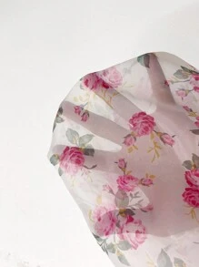 SHEIN VCAY بلوزة قصيرة بأكمام قصيرة مطبوع عليها الأزهار بأسلوب بوهو وأزرار أمامية ملائمة للمناسبات غير الرسمية ، للاستخدام في العطلات الصيفية والخروجات المختلفة ، وأجواء المهرجانات والحفلات المناسبة للمرأة المعلمة خلال فصل الربيع