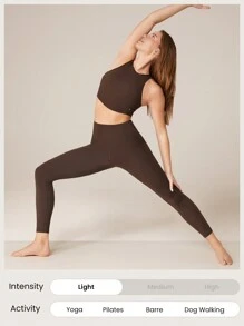 GLOWMODE FeatherFit™ Curve Hem Bra Tank Top Low Impact Yoga Daily