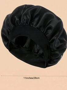 1pc Satin Sleeping Cap, Adjustable Sleeping Cap, Ladies And Gentlemen Satin Sleeping Cap, Comfortable To Wrap Hair While Sleeping, Soft Hat Home Bathroom Decor Summer