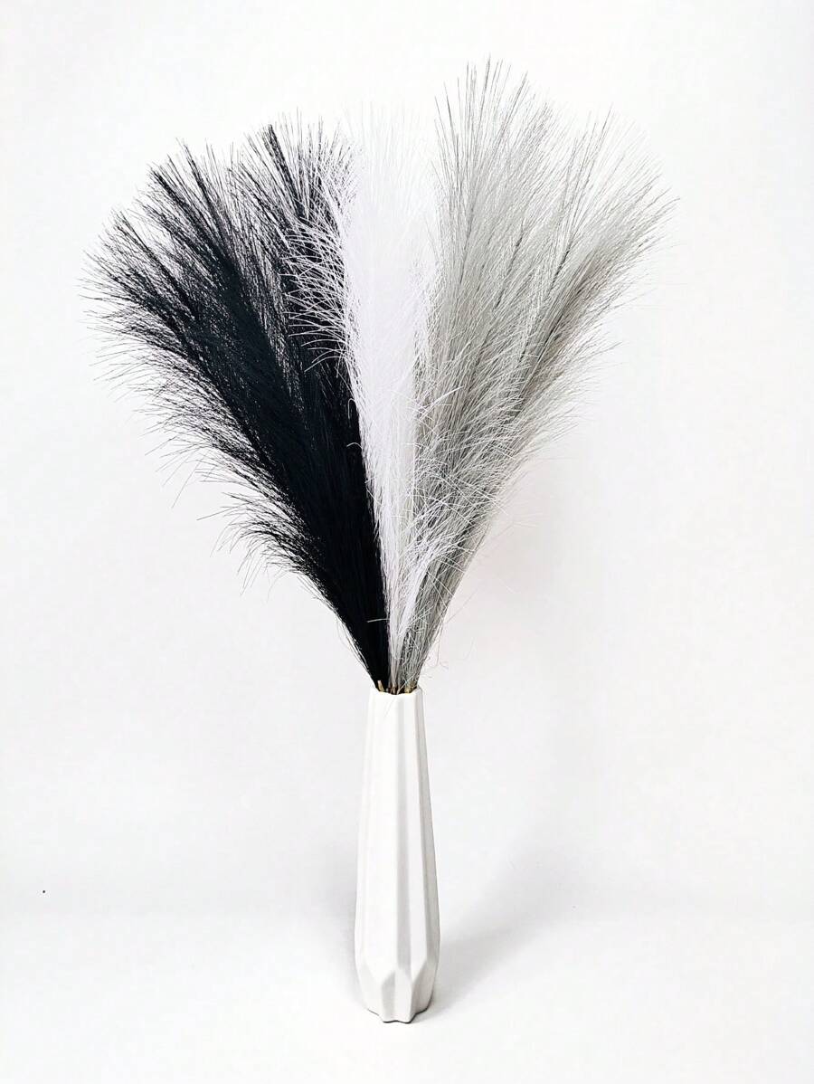 15 Cây Cỏ Pampas Nhân Tạo 55cm/21,65in Hoa Sậy Nhân Tạo Mềm Mại Màu Xám, Tím, Nâu Hoa Sậy Nhân Tạo Cỏ Pampas Trang Trí Nhà Cửa Gia Đình, Trang Trí Nhà Cửa, Trang Trí Phòng Cắm Bình Hoa, Trang Trí Đám Cưới, Làm Nổi Bật Không Khí Trong Nhà - Nhiều màu - Xem 1