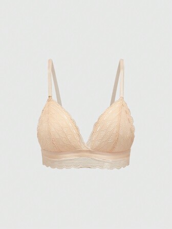 1pc Women's Minimalist Spaghetti Strap Camisole Lingerie Bra & Wireless Lingerie Bra Set