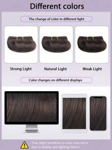 4 件散波浪人发束 处女发接发 健康 4 束真人双纬接发 2# 颜色 适合女士