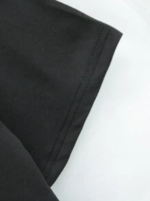 Flirla 大码女士标语图案圆领短款修身 T 恤我是他最喜欢的前任夏季款