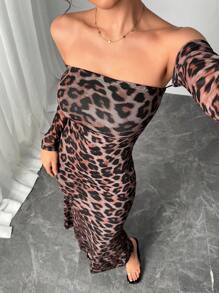 Chiquease Stylish Women's Slim Fitting Sexy Long Dress With Fish Tail Sleeve, Suitable For Party, Banquet, Outdoor Wear