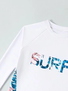 Tween Boys' Slim Fit Long Sleeve Casual Rash Guard - Multicolor - View 5