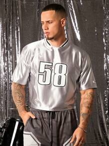 FeverCity Men's Loose Short Tee With Digital Print, Suitable For Summer