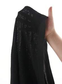 Manfinity RSRT Maglietta casual in maglia a maniche corte con colore unito e patchwork per uomo