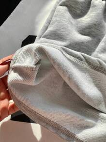 Comfortcana Plus Size Solid Color Elastic Waist Casual 3-Piece Shorts Set - Multicolor - View 4