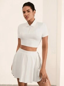 Hanevo Maieu din piele fără spate fără spate, culoare uni, minimalist, ținută ocazională de zi cu zi