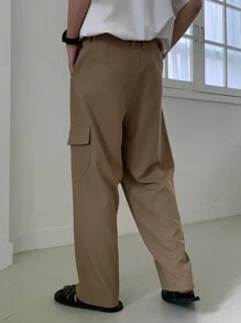 DAZY Plain-Colored Khaki Men's Suit Pants, Suitable For Commuting, Spring/Summer