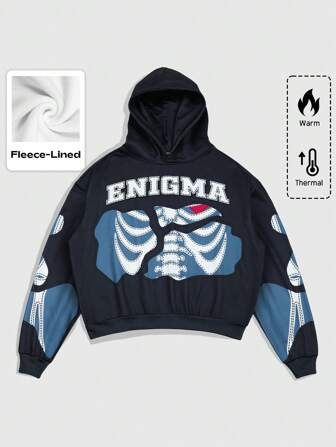 Street Life Men's Simple Hoodie Sweatshirt, Casual And Fashionable For Everyday Wear