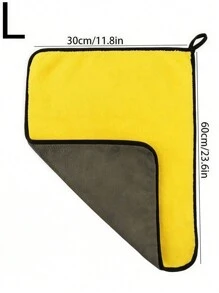 3 件装 30*30Cm/30*40Cm/30*60Cm 强吸水双面清洁巾 加厚易清洗 - 黃色 - 查看 9