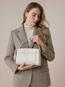 MOTF WOMEN CASUAL MINIMALIST TOTE HANDBAG FOR COMMUTING, BAG FOR WOMEN ELEGANT, LUXURY, BEST MOTHER'S DAY GIFTS WOMEN - Beige - View 8