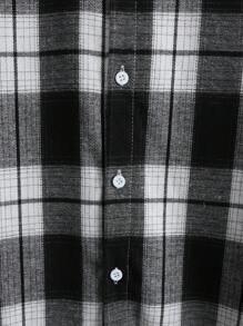 Manfinity Homme 男士格子单排扣休闲长袖衬衫，秋季，适合秋季 - 彩色 - 查看 4