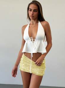 Aloruh Music Festival Young Versatile Pink Sequin Low Waist Mini Women Shorts