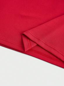 Manfinity Homme Men's Casual Color Block Patchwork Stand Collar Short Sleeve T-Shirt,Men's Casual Daily Multifunctional INS Geometric Texture Jacquard Style, Fashionable Men's Clothing, Gifts For Husband And Boyfriend, Sports Comfortable Elastic Fabric, Ultra Low Price High-End Luxury Fabric Texture, Unique Design, Outdoor Travel, Commuting To Work, INS Versatile Item, Black And Red Color Block , Zipper Style