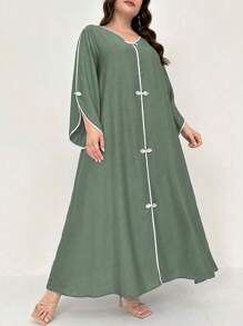 Al Najma Große Größen minimalistischer Modekausal täglicher arabischer Stil bescheidener Kaftan