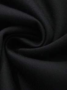 Dazy-Less 宽松简约纯色两件套女士休闲套装老款商务休闲女装 - 黑色 - 查看 7