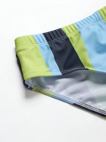 Manfinity Swimmode Men's Simple Fashionable Casual Swim Trunks, For Daily Wear Briefs
