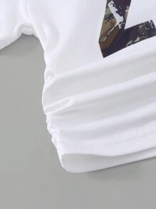 Baby Mädchen Kleinkind 0-3J Straßen Mode Camouflage Cargohose Crop Top Jersey Outfit