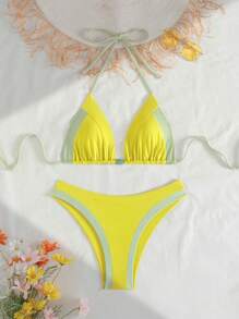 SHEIN Swim Summer Spring Vacation Outfits Woman Bikinis - Multicolor - View 4