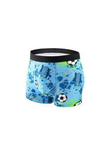 5 件装 Tween 男童时尚彩色篮球印花三角裤内裤，舒适秋冬