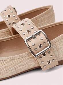 CUCCOO DOLLMOD Casual Fashion Rhinestone Decorated Flat Slippers Spring Shoes Spring Break Easter