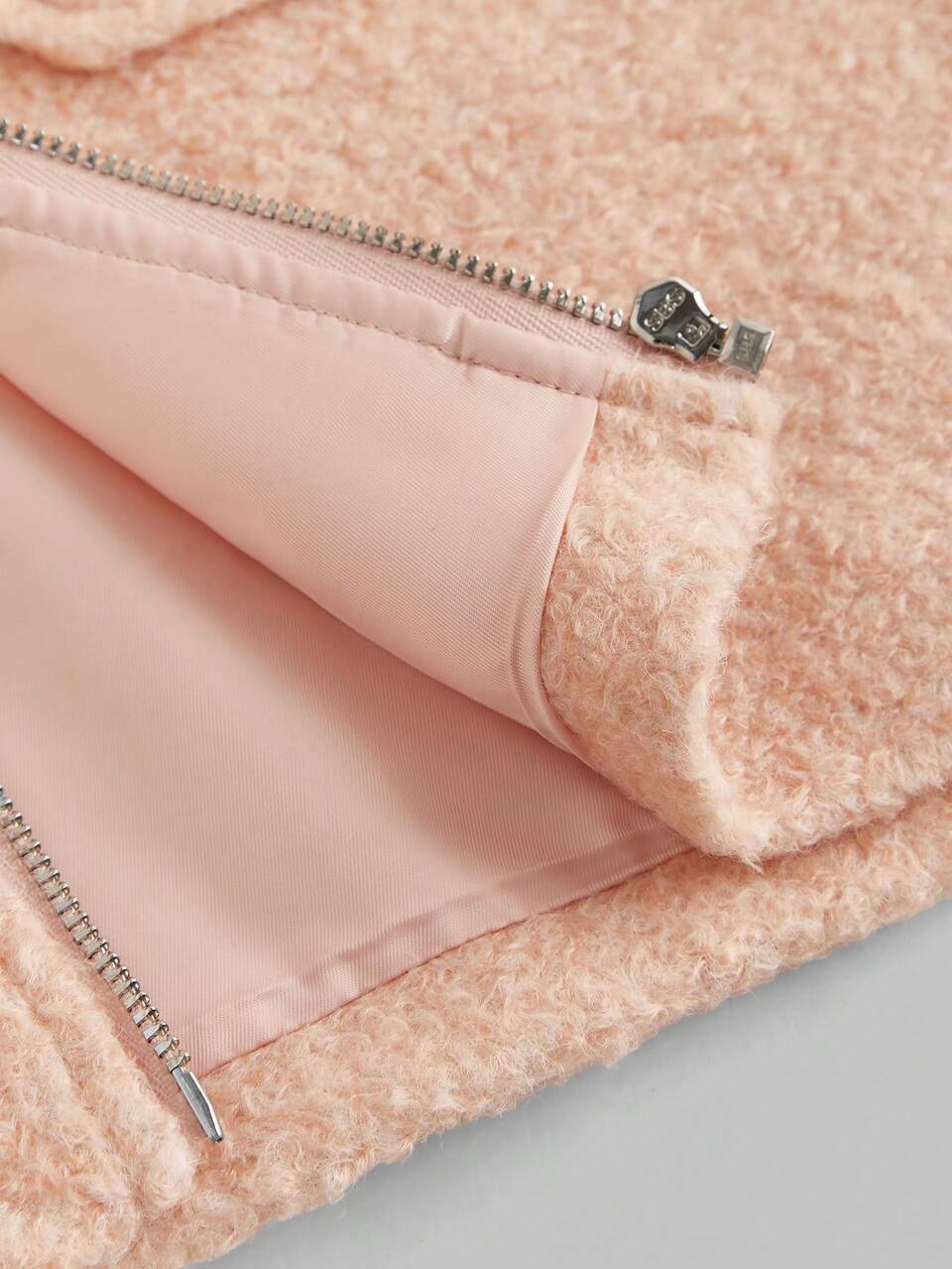 Tween Girl Casual Loose Fit Lapel Overcoat