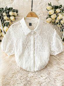 SHEIN Clasi Women's Woven Summer Holiday Shirt Simple Fashion Daily Casual