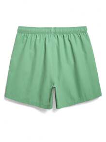 Manfinity Swimmode Men's Simple Fashion Casual Beach Shorts, Suitable For Daily Wear