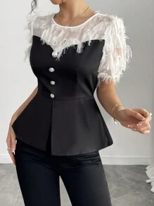Chiquease Women's Casual Simple Fashion Blouse, Everyday Wear
