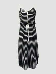 Breezaya 女士中长款简约时尚休闲日常连衣裙