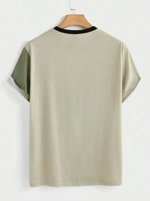 Manfinity RSRT 男士休闲短袖 T 恤，简约时尚，适合日常穿着 - 彩色 - 查看 2